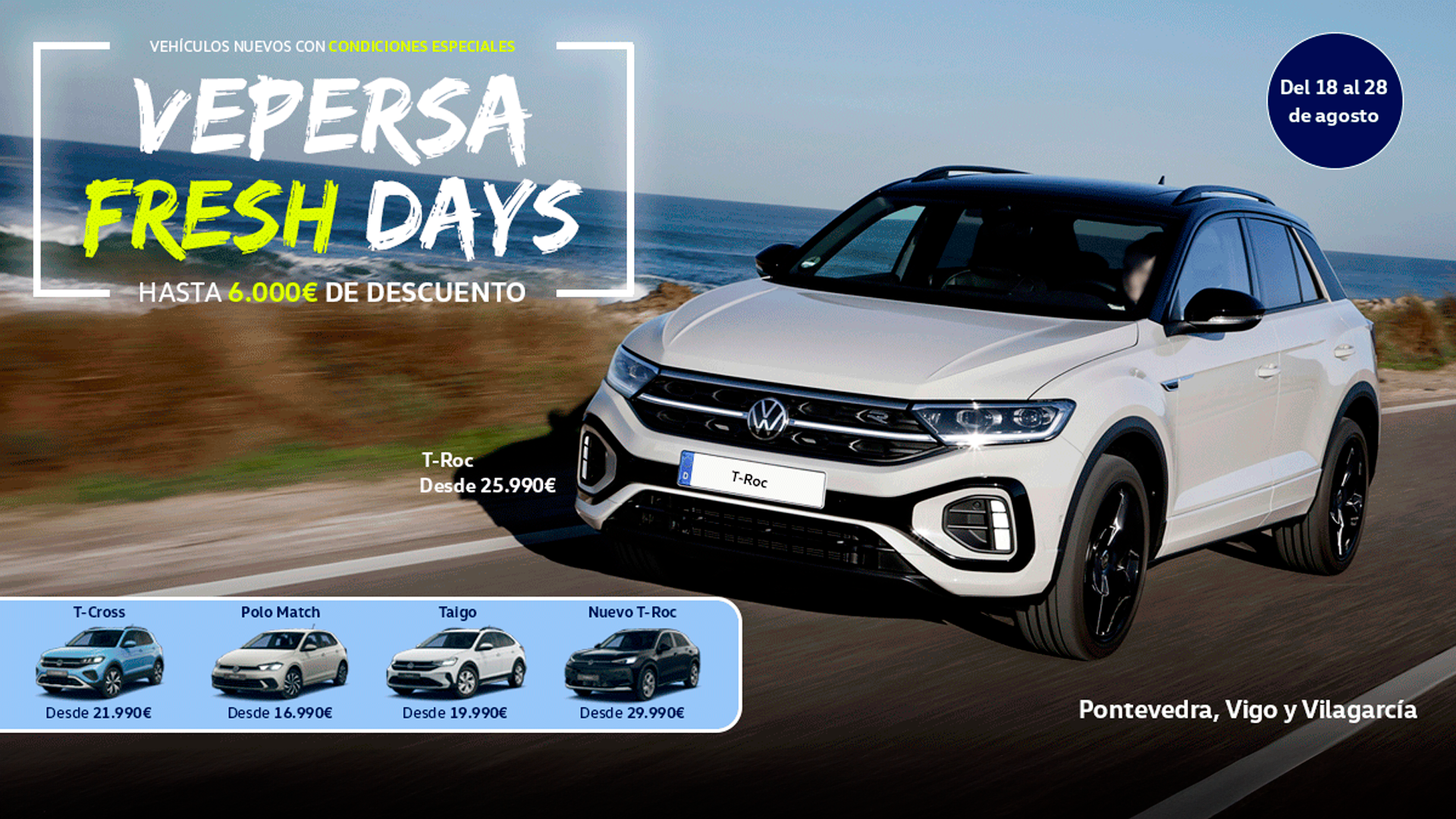 Vepersa Fresh Days: vehículos de gerencia Volkswagen con hasta 4.000 € de descuento